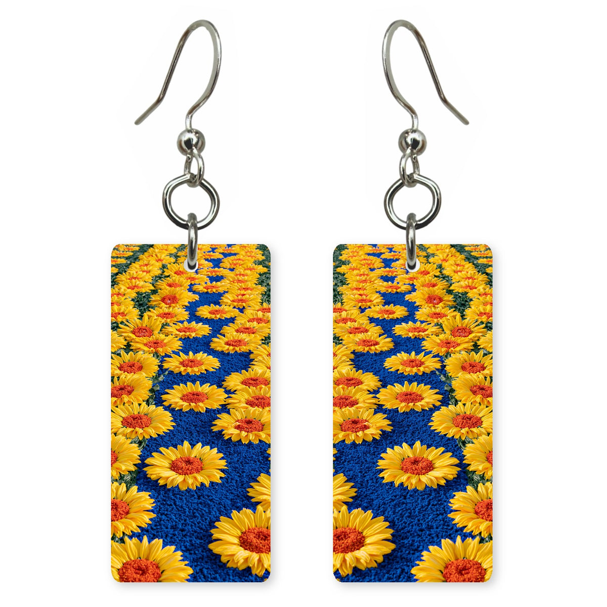 Cobalt and Yellow Anticipation Earrings | FWX347