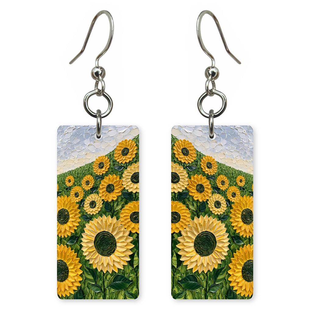 Gold-Green Optimism Earrings | FWX367