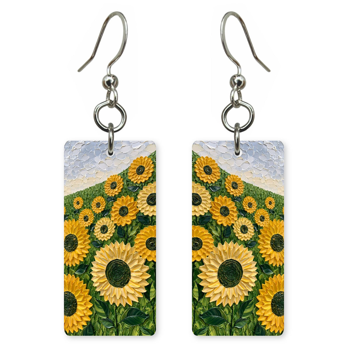 Gold-Green Optimism Earrings | FWX367
