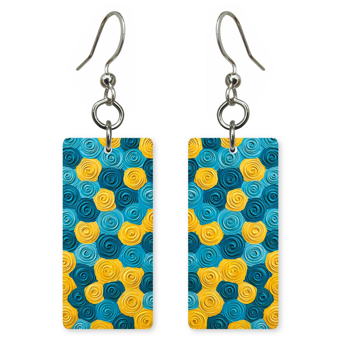 Aqua Rose Playfulness Earrings | FWX369
