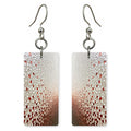 Snow and Garnet Fragility Earrings | FWX372