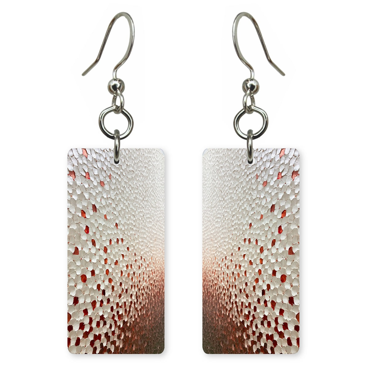 Snow and Garnet Fragility Earrings | FWX372