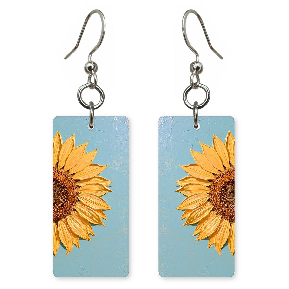 Yellow Faith Under Blue Earrings | FWX380