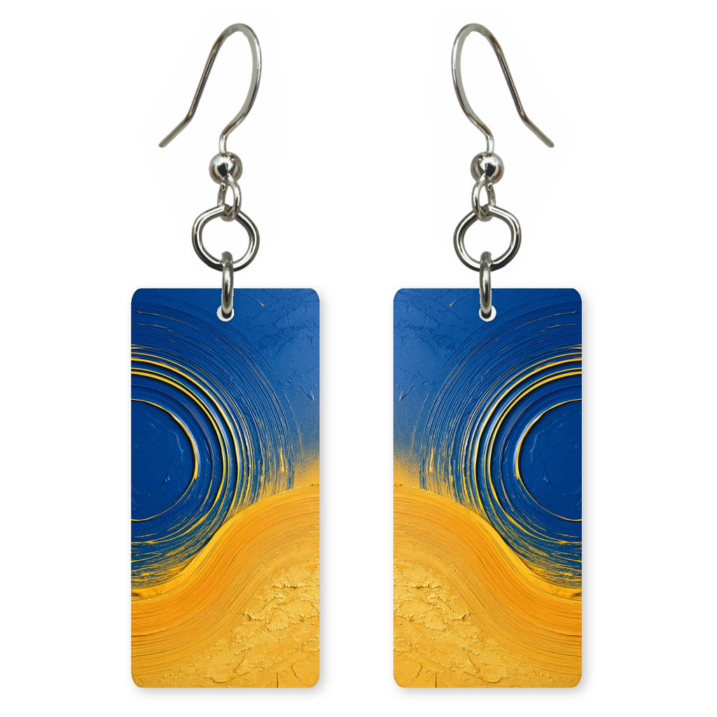 Indigo Change Meets Gold Earrings | FWX381