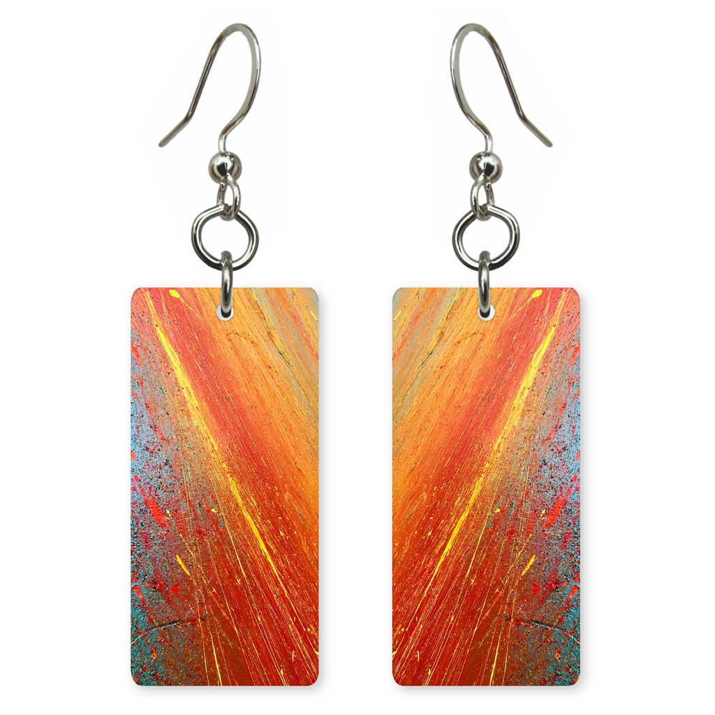 Scarlet Fury Streaking Earrings | FWX387