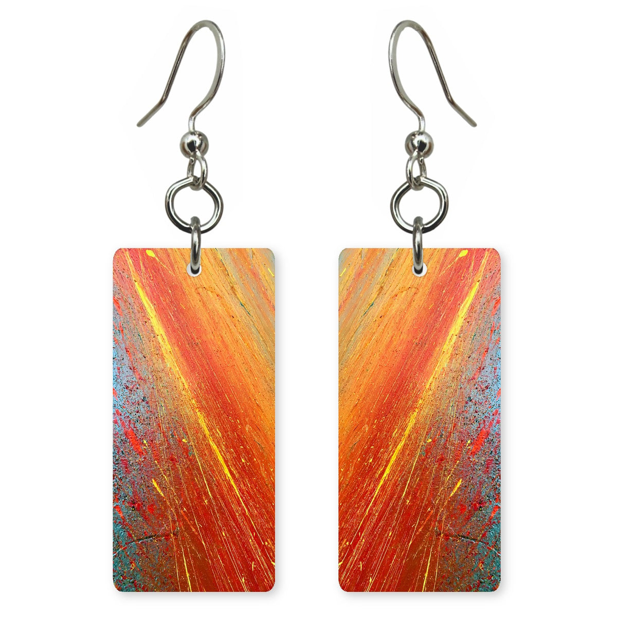 Scarlet Fury Streaking Earrings | FWX387