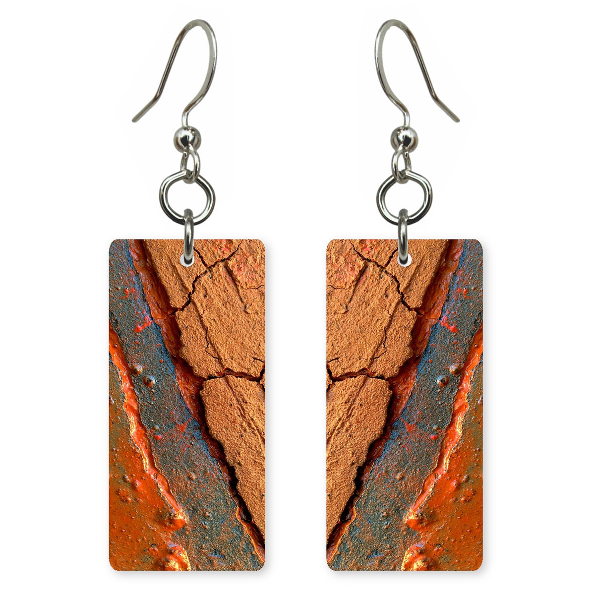 Rust Aching Strength Earrings | FWX395