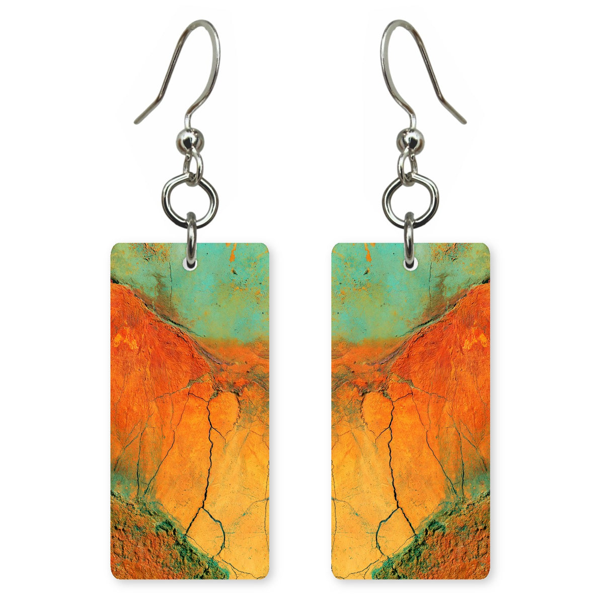 Verdigris and Rust Acceptance Earrings | FWX410
