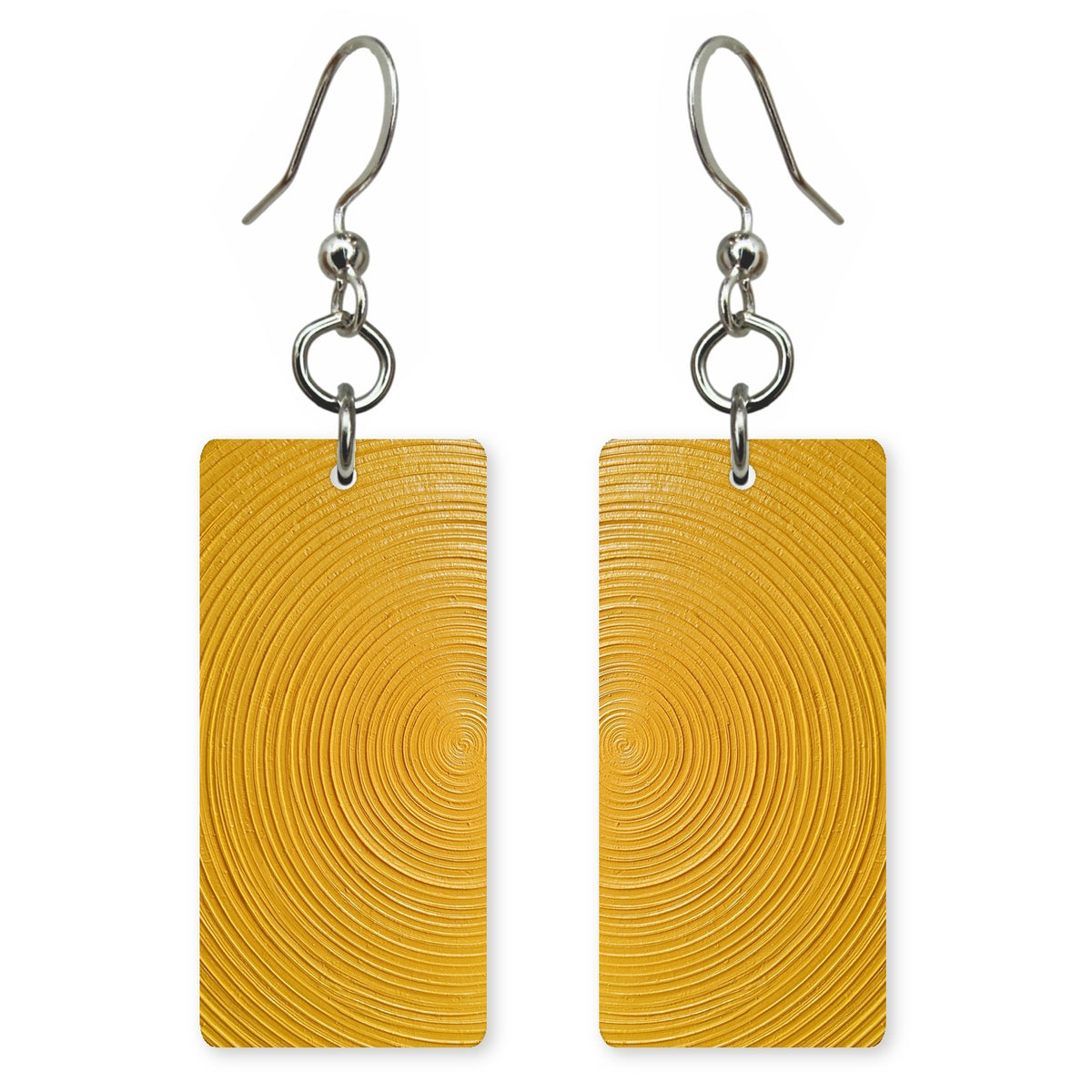 Gold Focus Inward Earrings | FWX418
