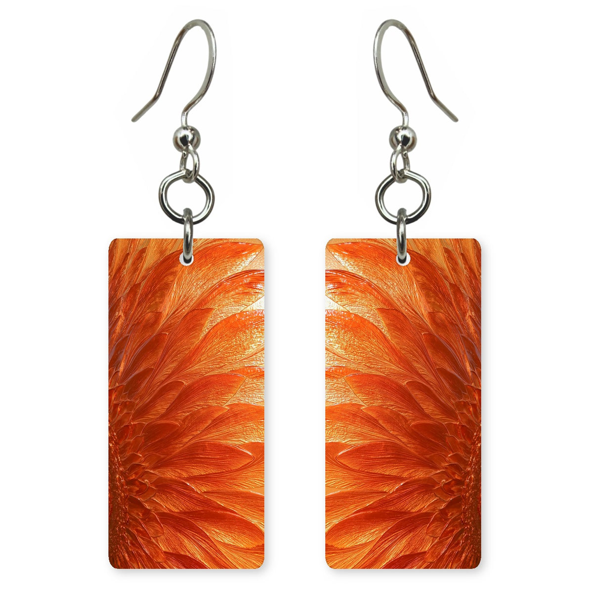 Flame Orange Exuberance Earrings | FWX419
