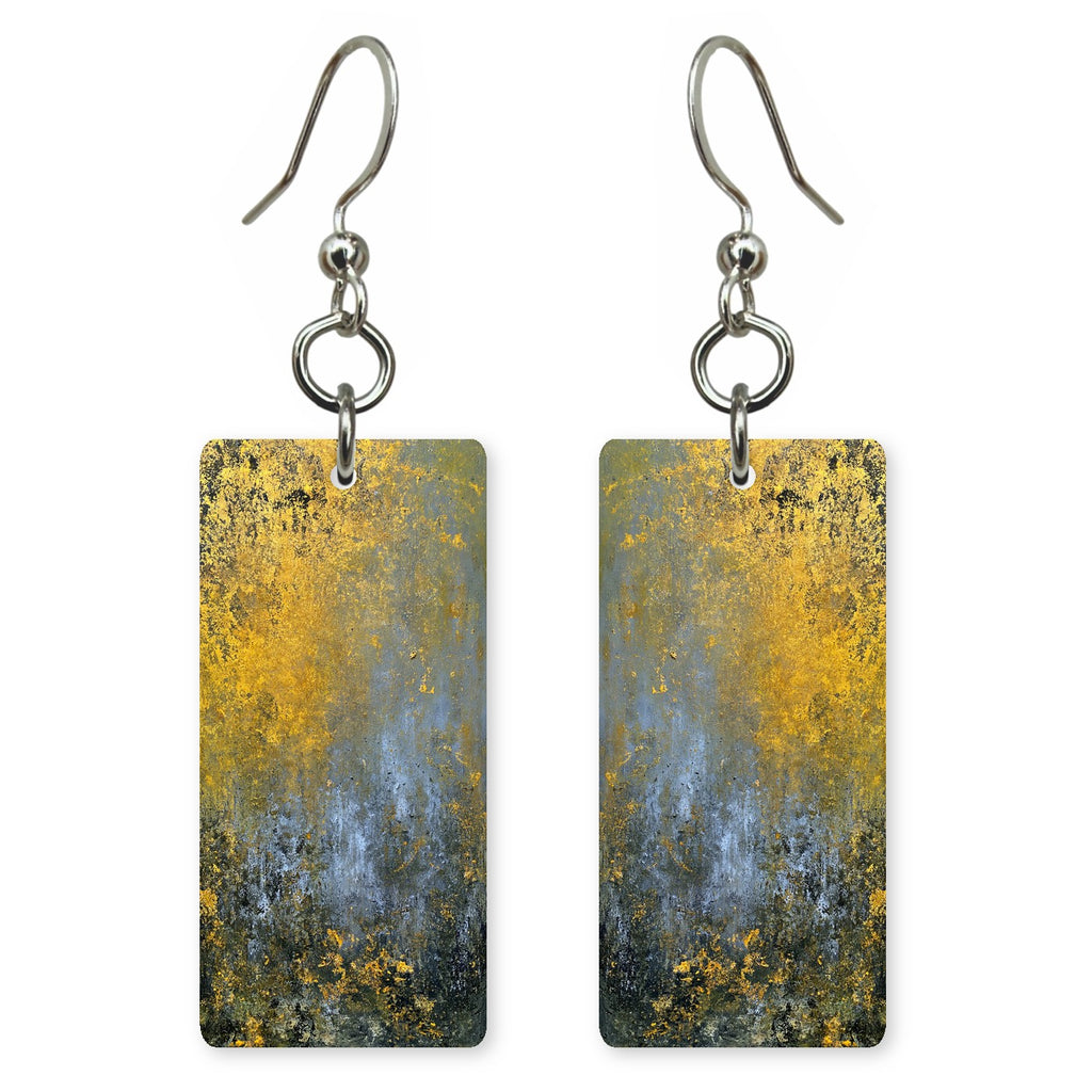 Gold Sorrow Under Gray Earrings | FWX423