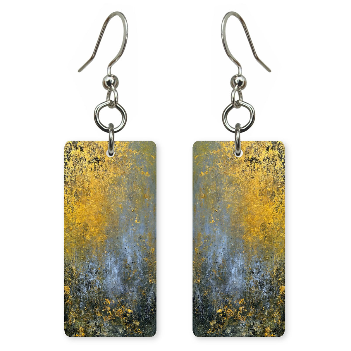 Gold Sorrow Under Gray Earrings | FWX423