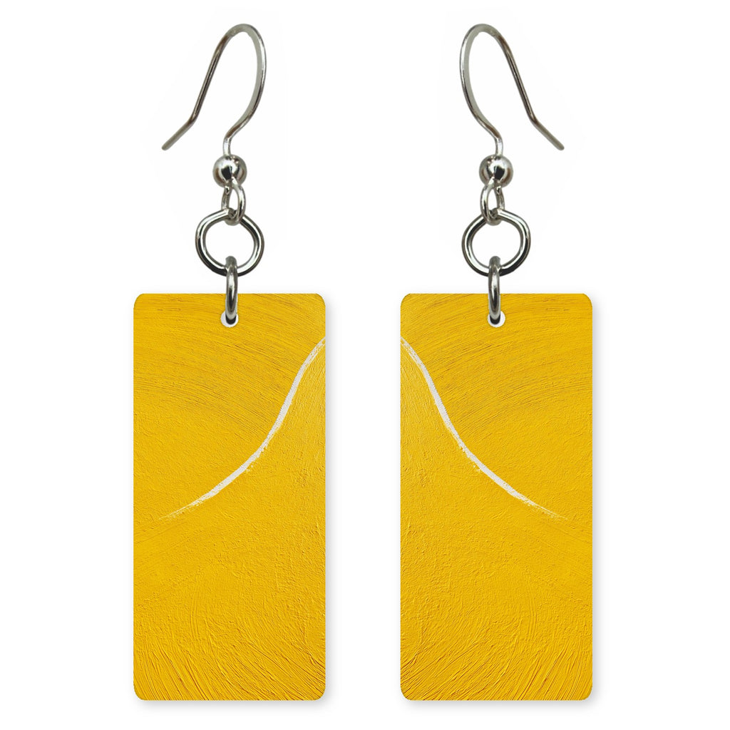 Yellow Lone Clarity Earrings | FWX426