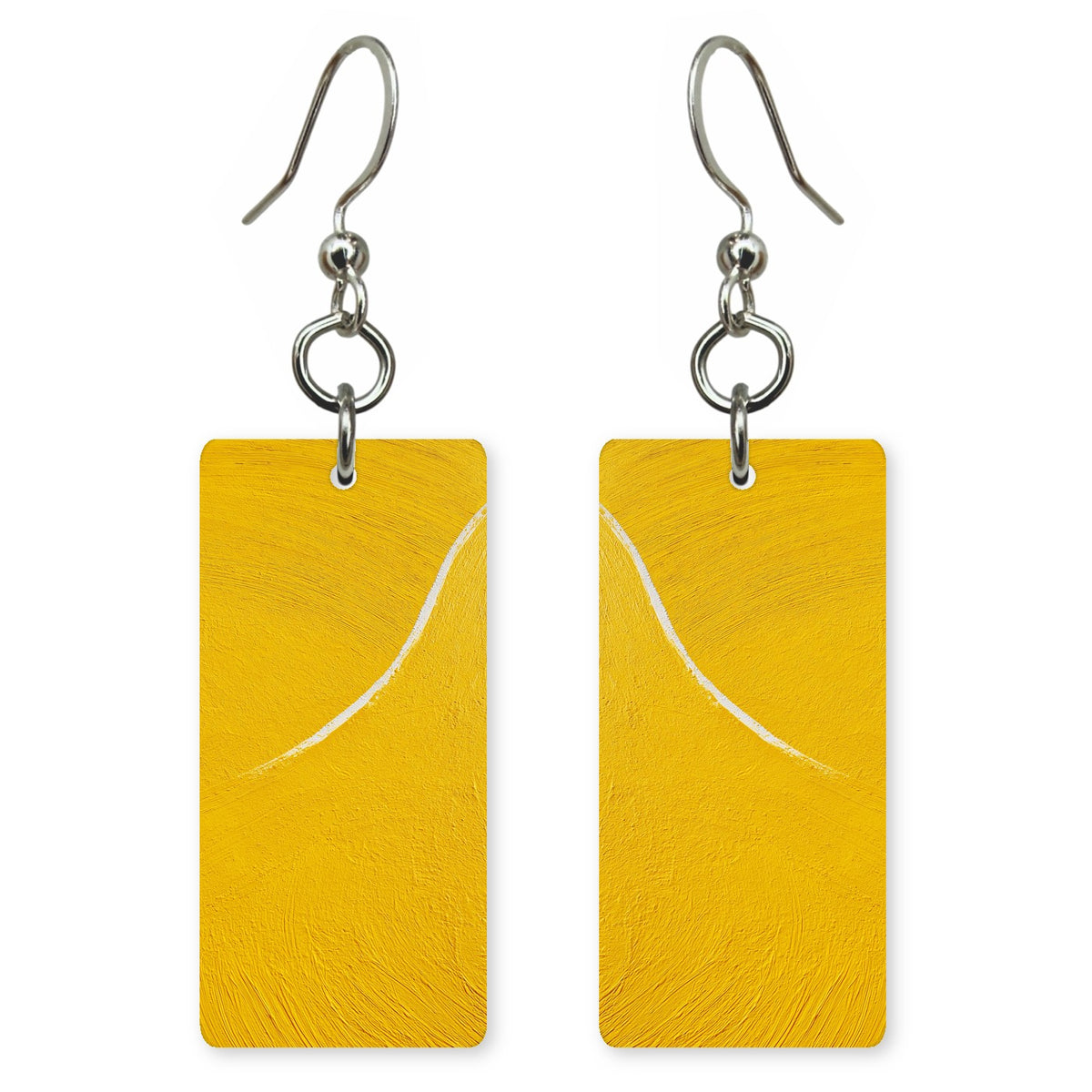 Yellow Lone Clarity Earrings | FWX426