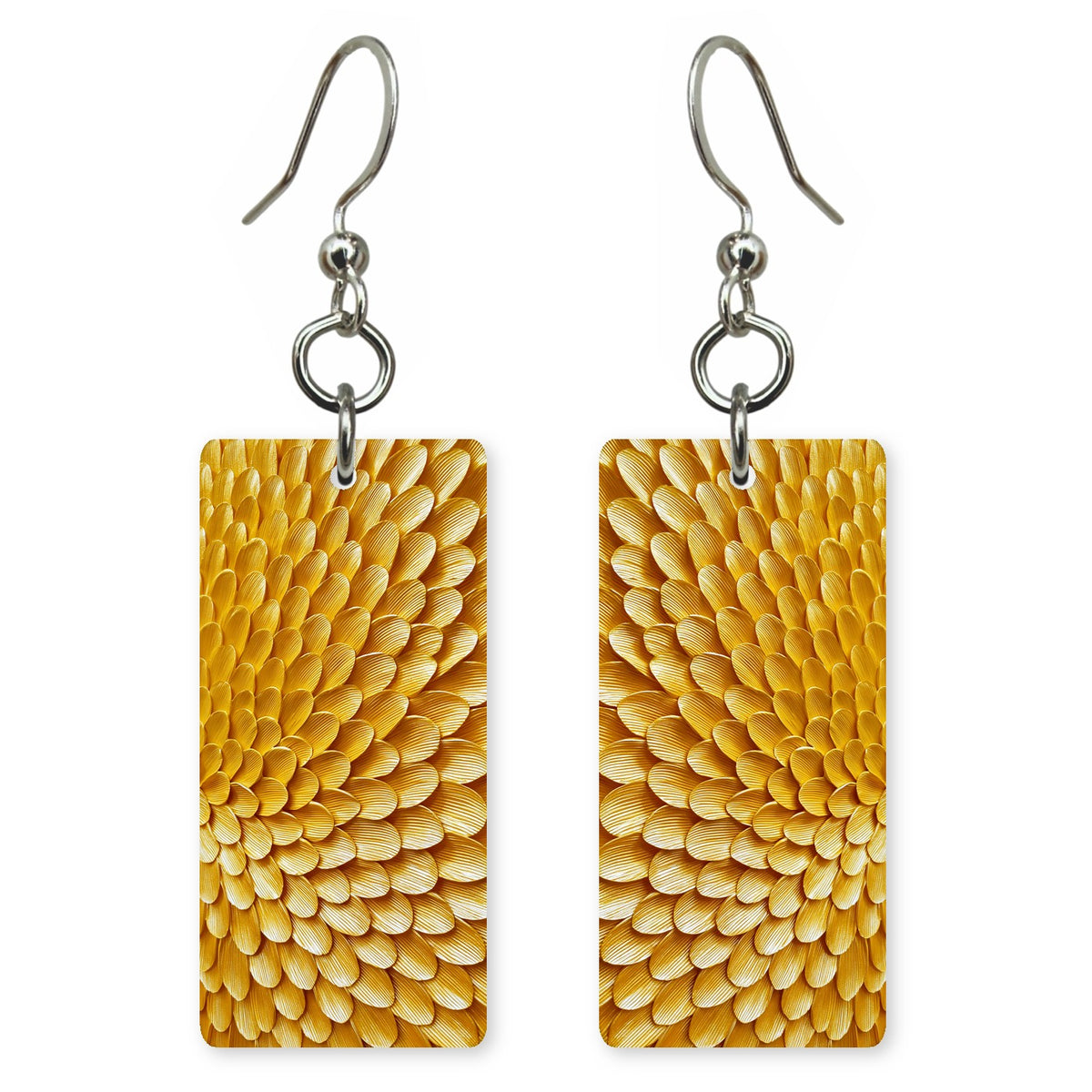 Chrysanthemum Gold Gratitude Earrings | FWX447