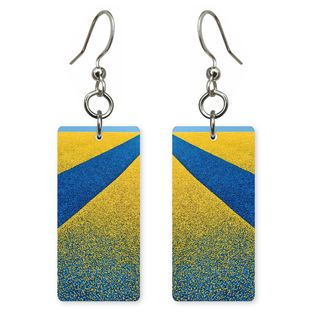 Cobalt Homesick Through Gold Earrings | FWX454