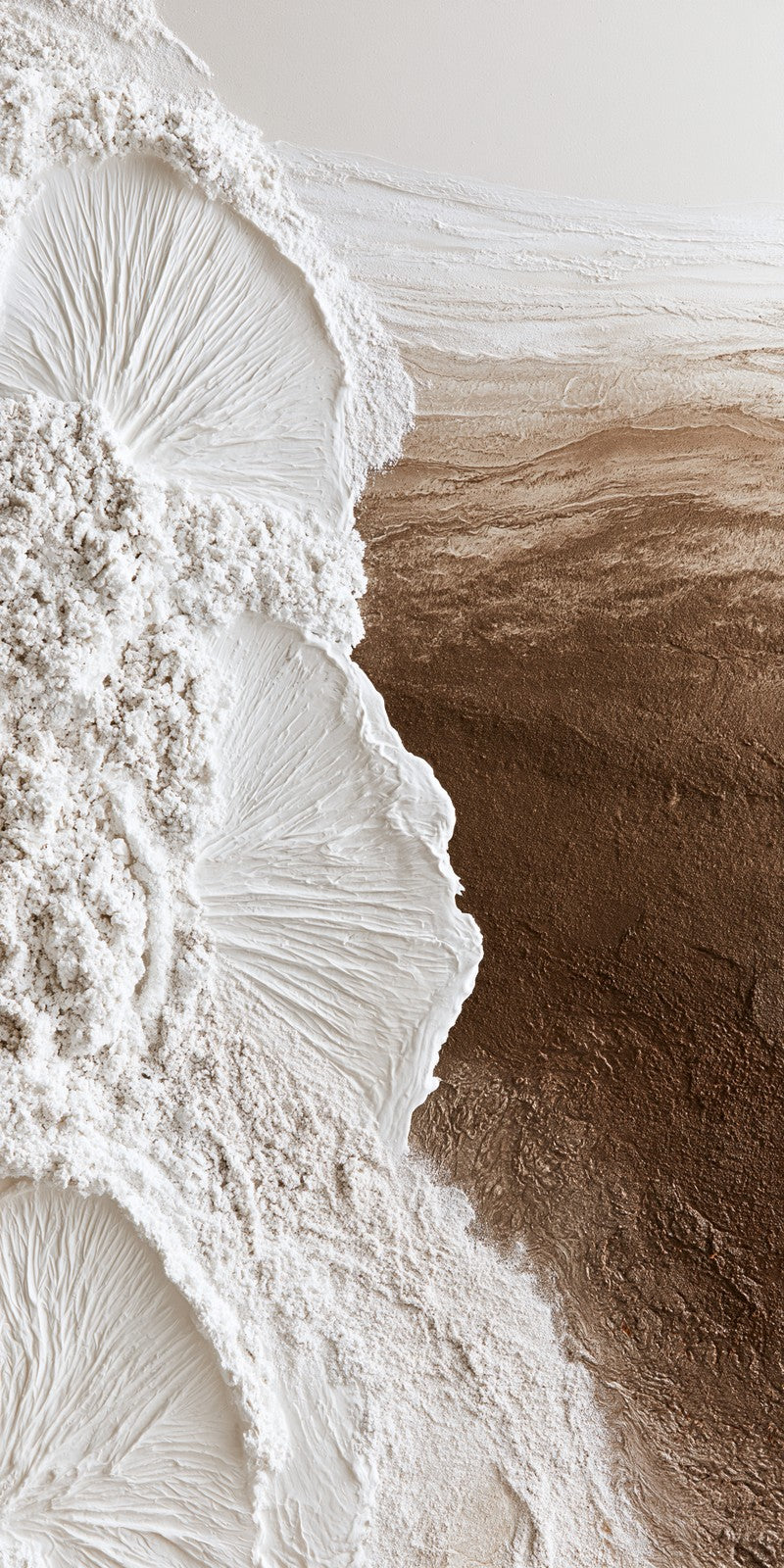 Chalk and Brown Solitude Earrings | FWX468