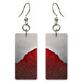 Crimson Determination in Fog Earrings | FWX485