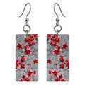 Red Persistence on Stone Earrings | FWX490