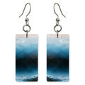 Deep Teal Pensive Night Earrings | FWX500