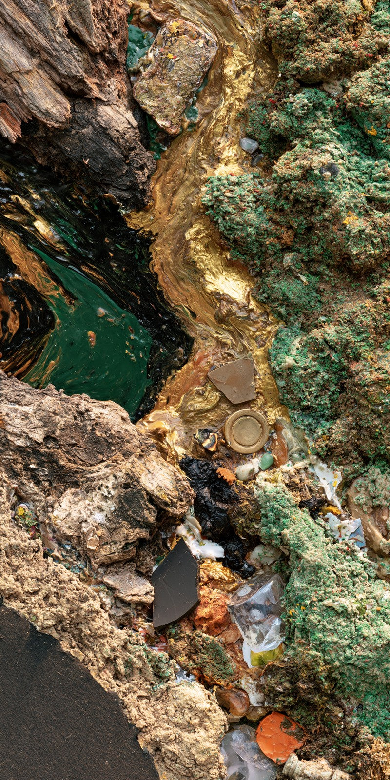 Moss Gold Patience Earrings | FWX503