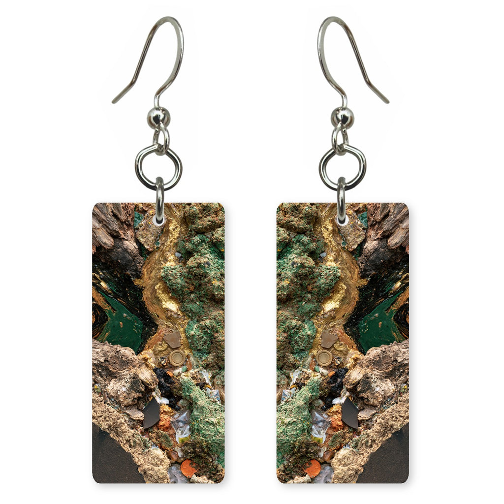 Moss Gold Patience Earrings | FWX503