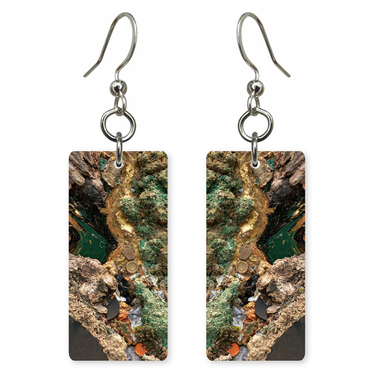 Moss Gold Patience Earrings | FWX503