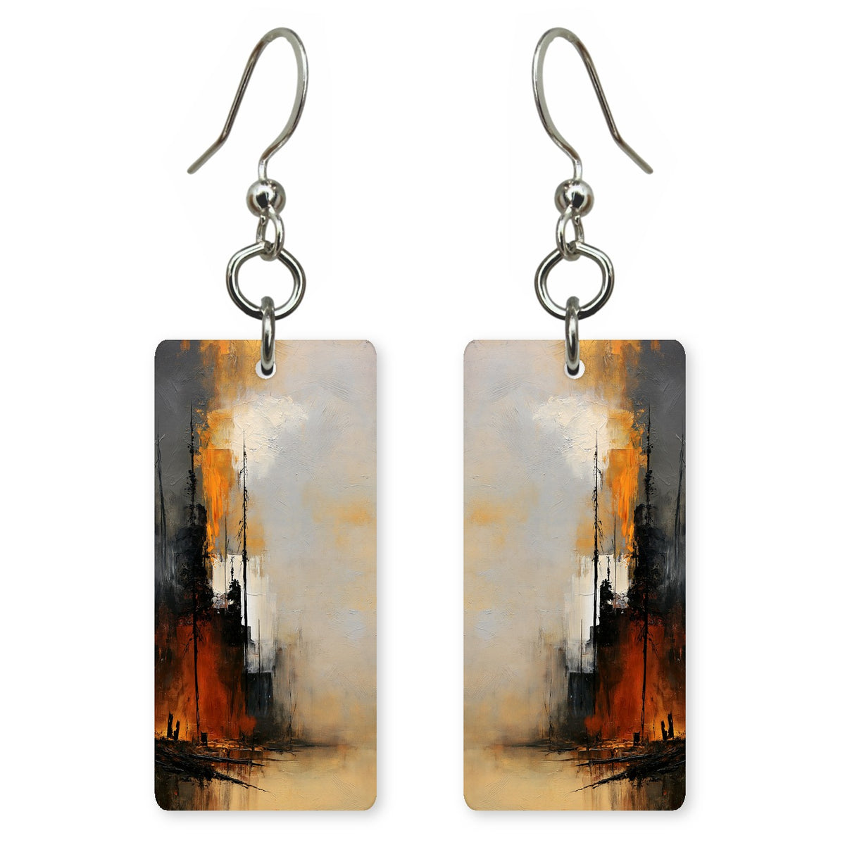 Smoke Orange Departure Earrings | FWX504