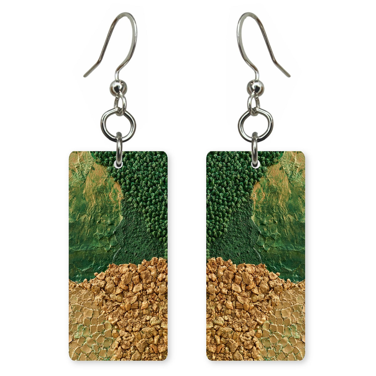 Abundance in Green and Gold Earrings | FWX510
