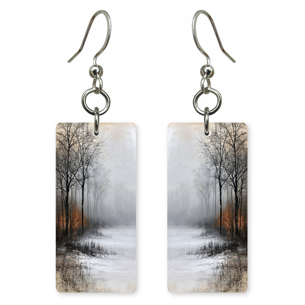 Loneliness in Gray Fog Earrings | FWX521