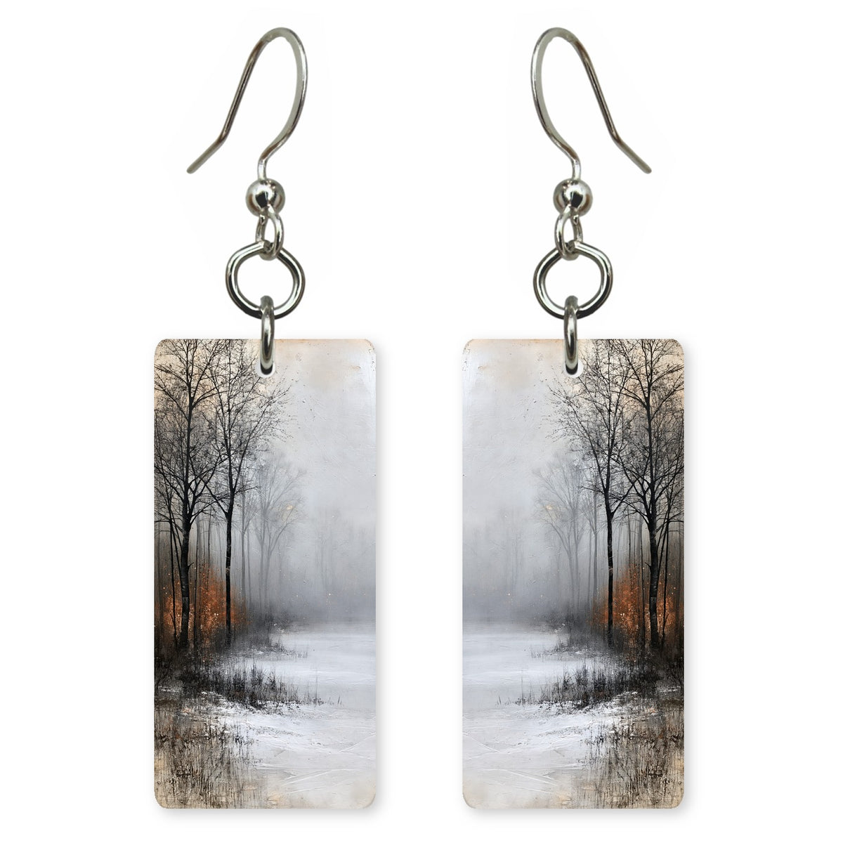 Loneliness in Gray Fog Earrings | FWX521
