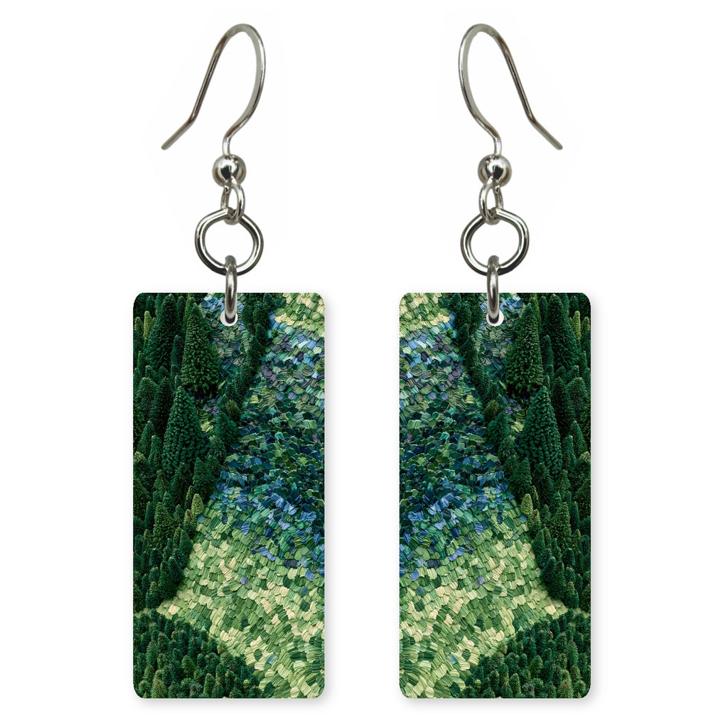 Pine Green Growing Slowly Earrings | FWX522