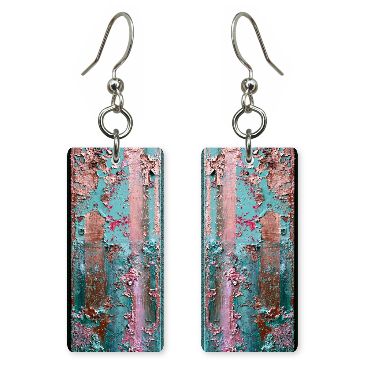Blush and Teal Candor Earrings | FWX524