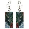 Evergreen and Red Strength Earrings | FWX527