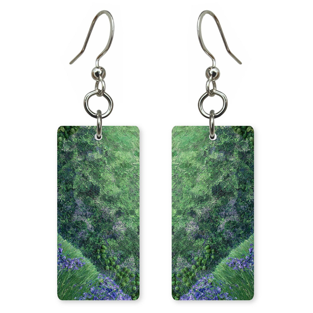 Moss and Lavender Tenderness Earrings | FWX529