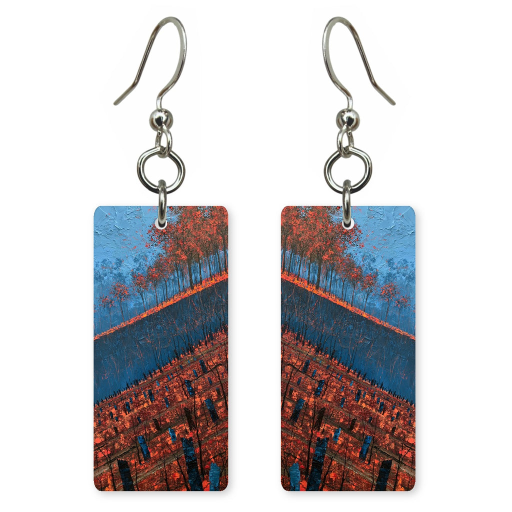 Cobalt Unease at Dusk Earrings | FWX531
