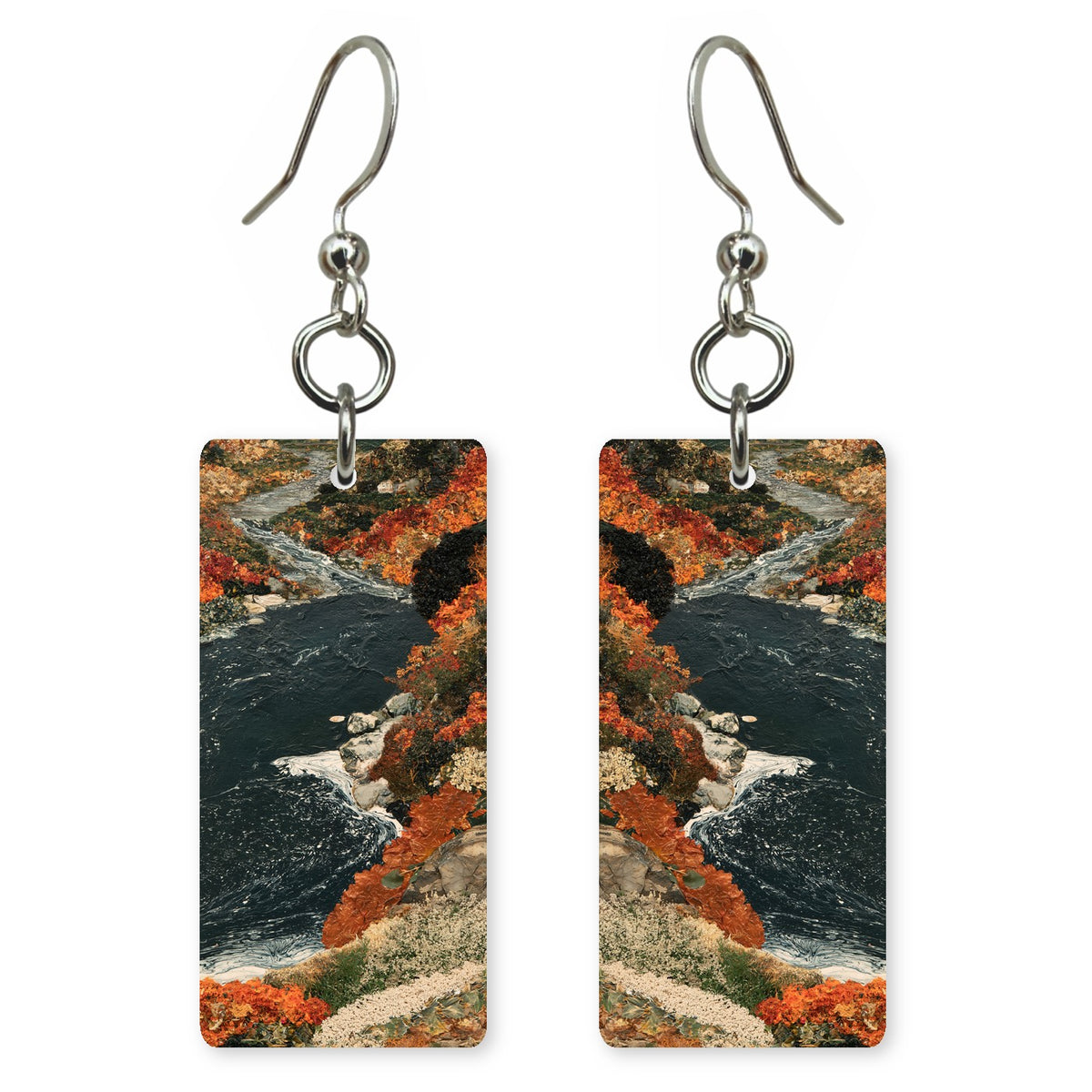 Rust Black Wandering Earrings | FWX537
