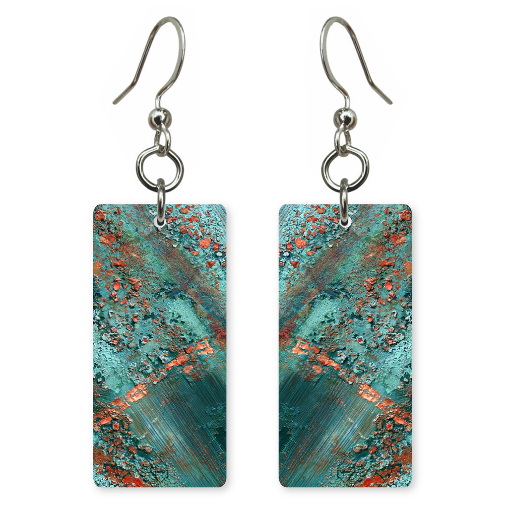 Teal Oxide Persistence Earrings | FWX538