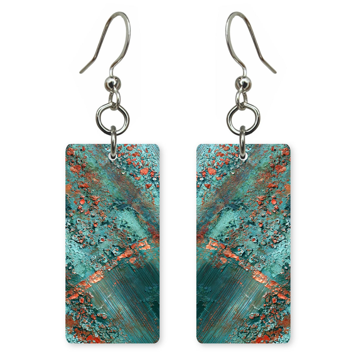 Teal Oxide Persistence Earrings | FWX538
