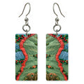 Crimson Belonging in Green Earrings | FWX541