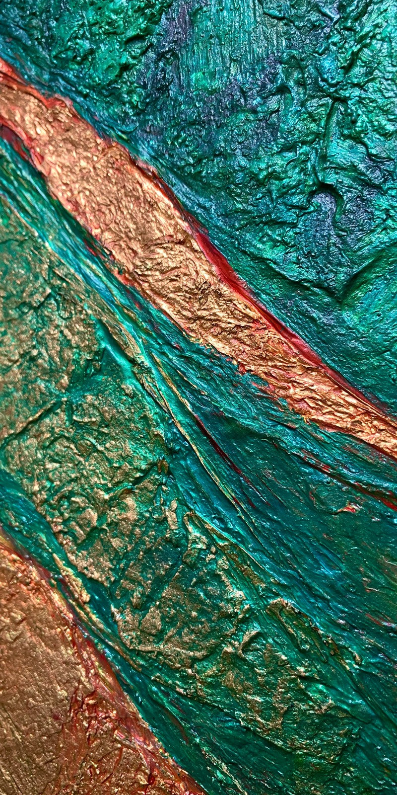 Copper and Teal Courage Earrings | FWX547