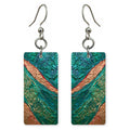 Copper and Teal Courage Earrings | FWX547