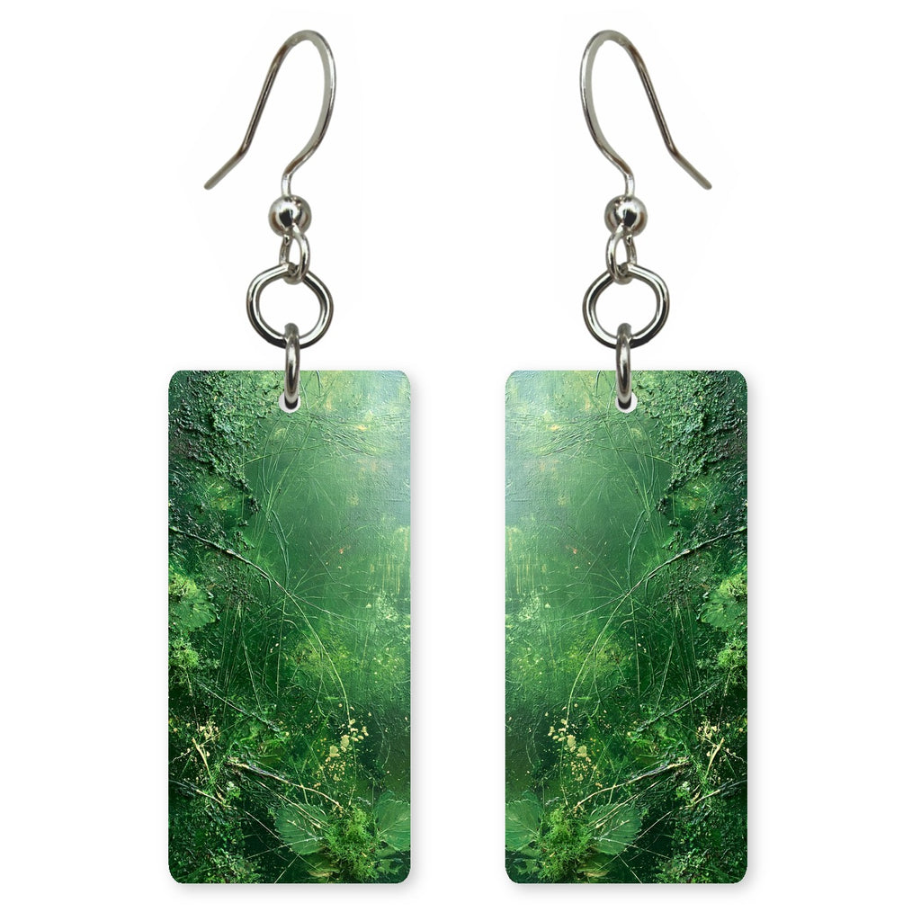 Green Rain Calm Earrings | FWX549