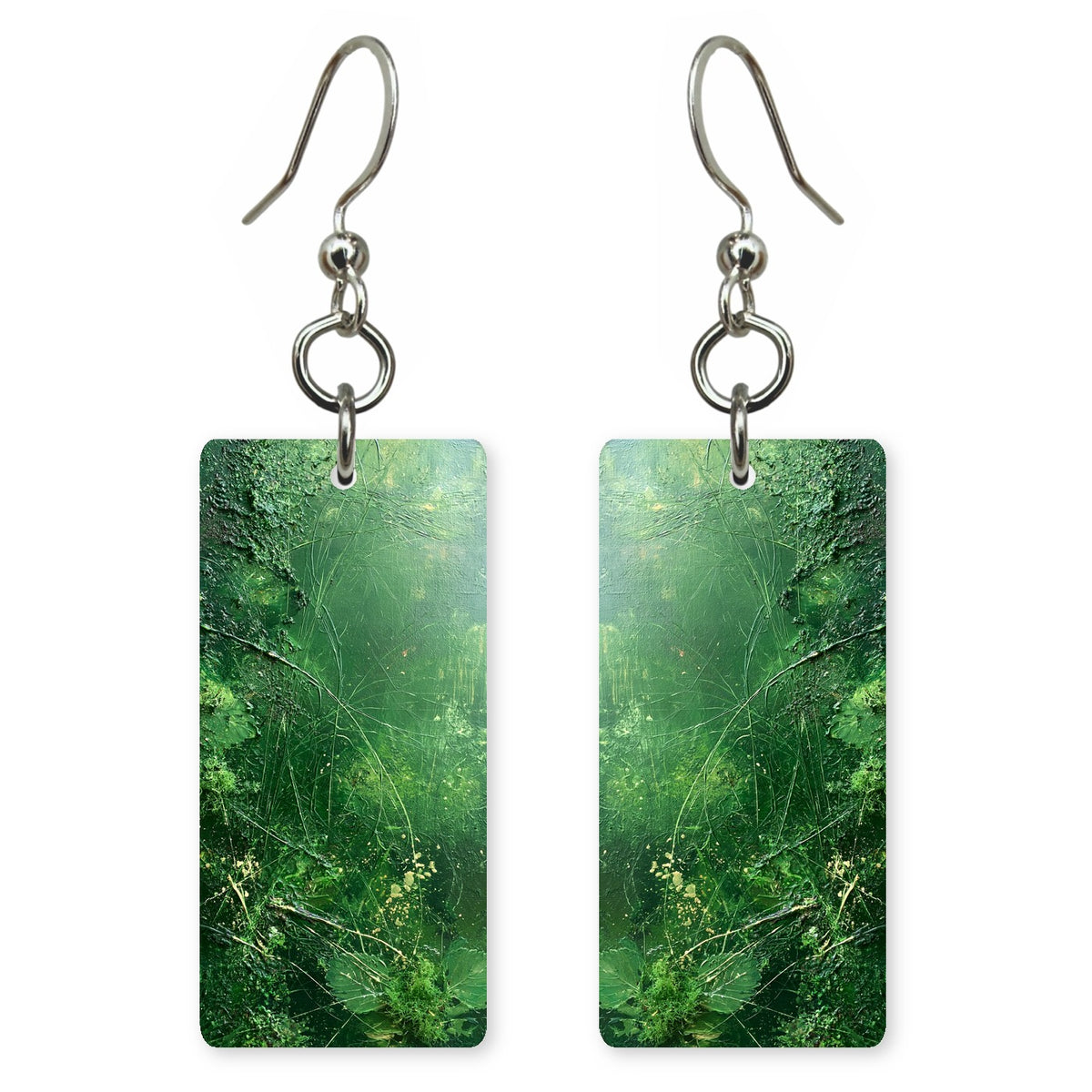Green Rain Calm Earrings | FWX549