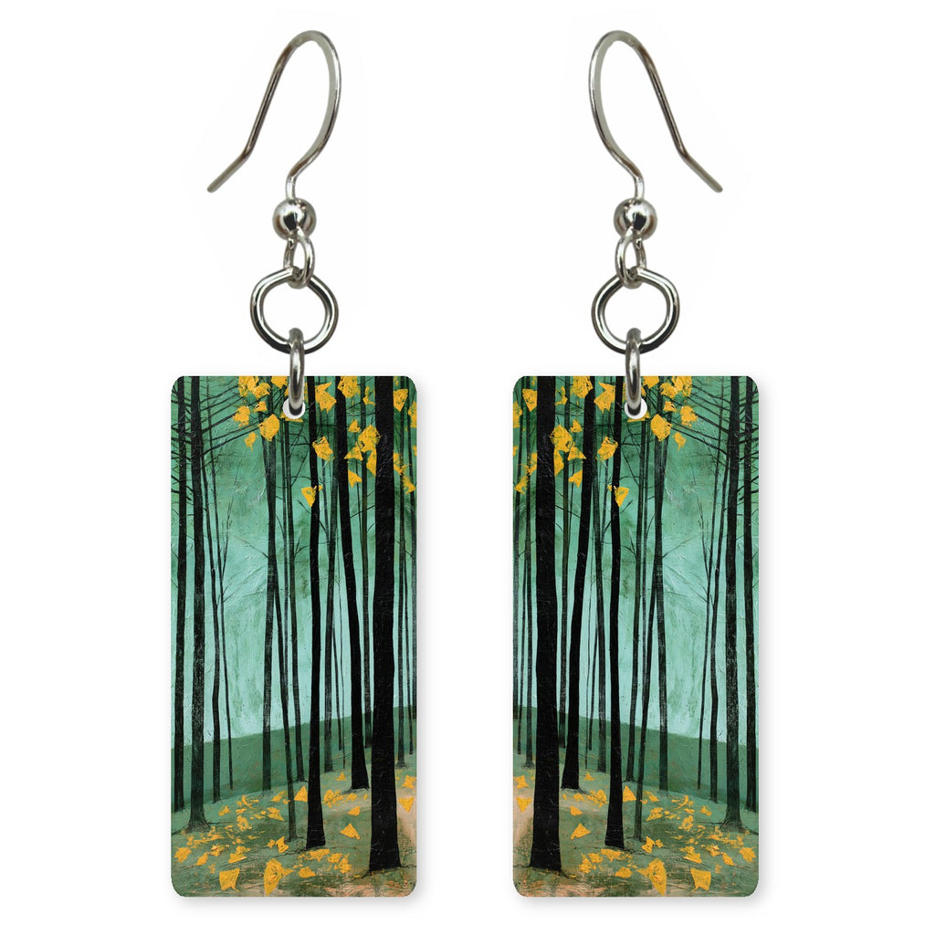 Yellow Hope Through Black Earrings | FWX550