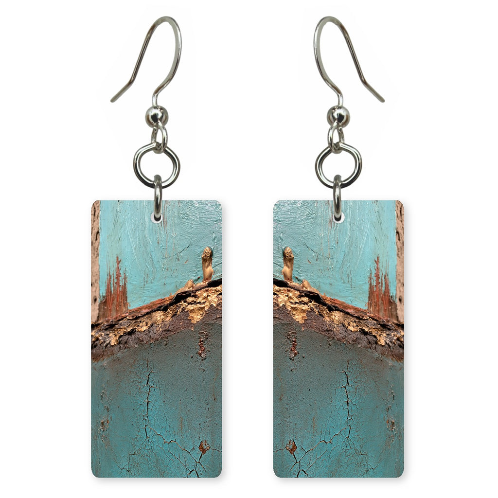 Weathered Teal Nostalgia Earrings | FWX552