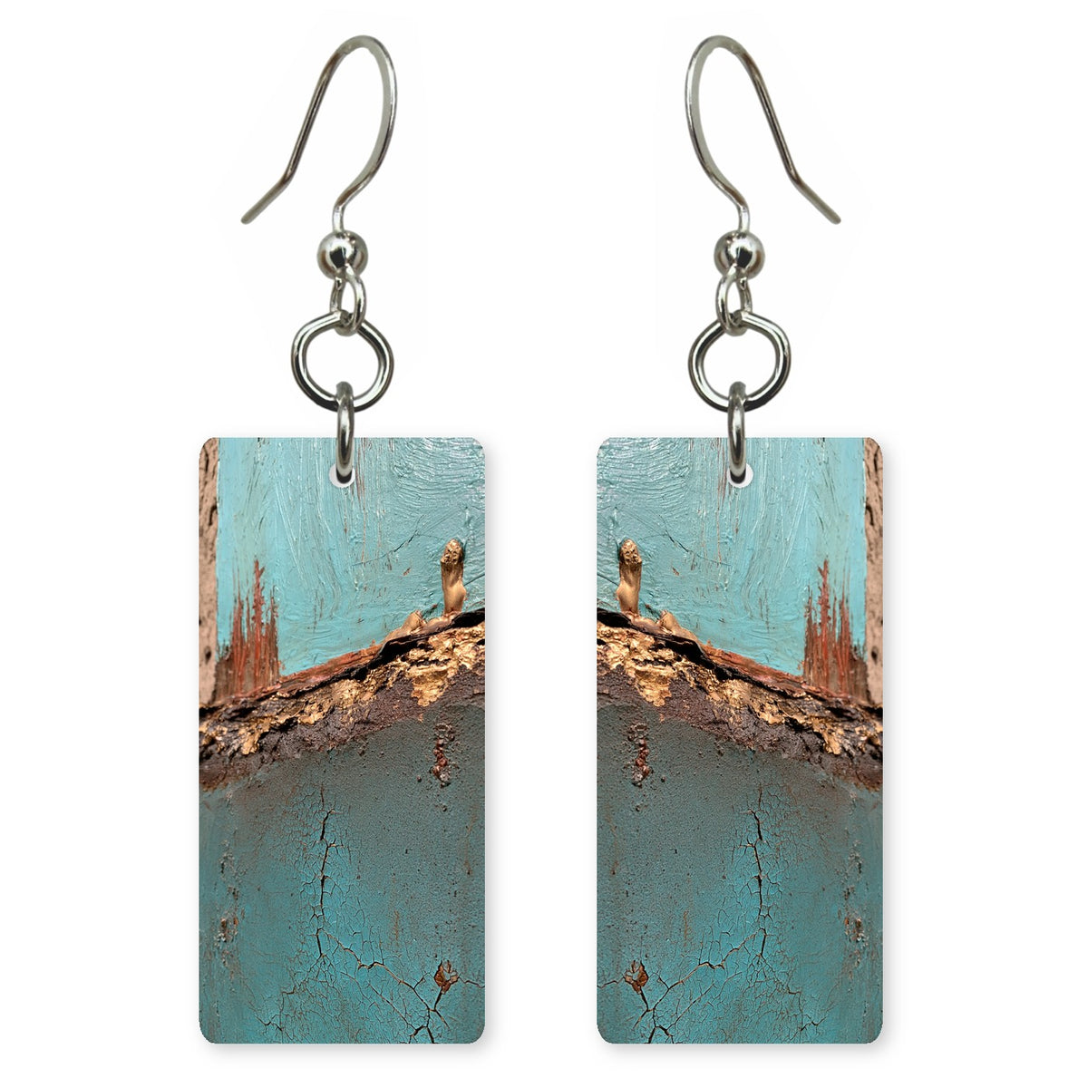 Weathered Teal Nostalgia Earrings | FWX552