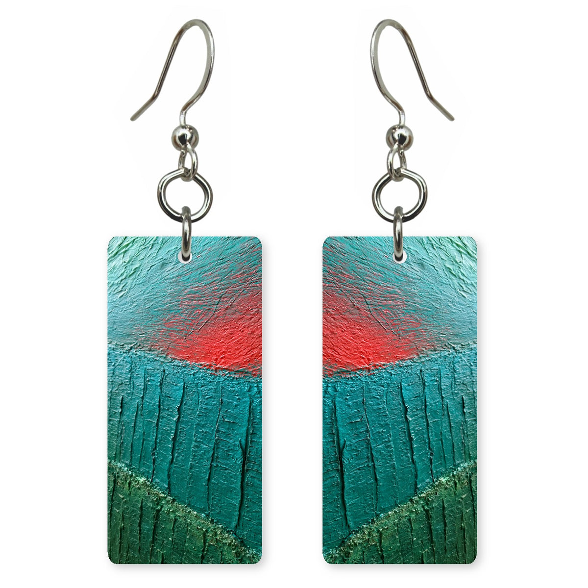 Coral Hope in Teal Soil Earrings | FWX553