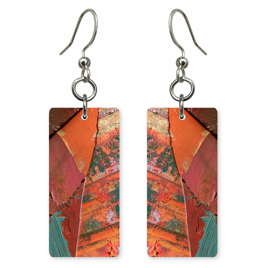 Vermilion Upheaval Earrings | FWX554