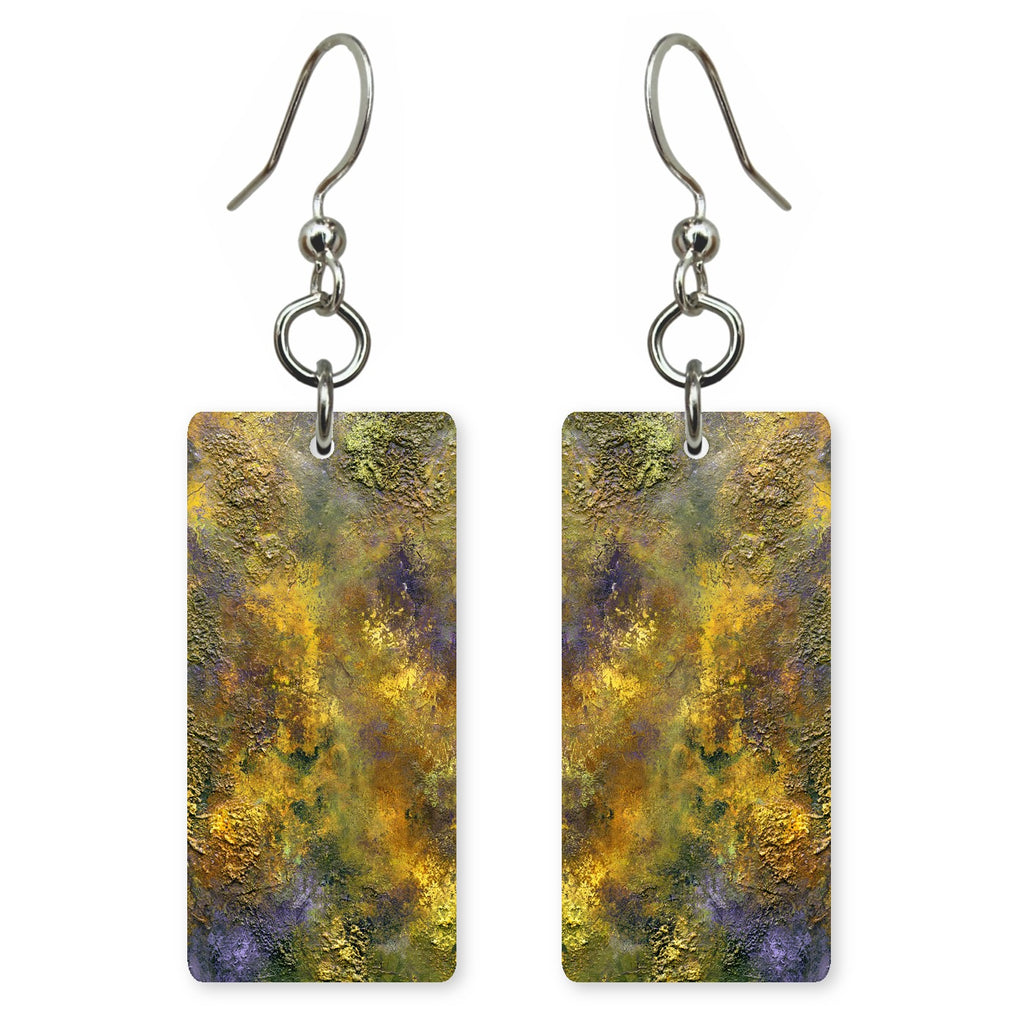 Mustard and Lilac Whimsy Earrings | FWX560